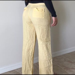 BABY YELLOW BEACH PANTS